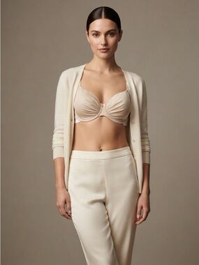 Triumph Soft Unlined Bra in Light Cream 34D